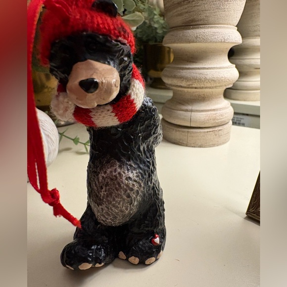 Black Bear Christmas Ornaments LOT set of 5 - Picture 8 of 11